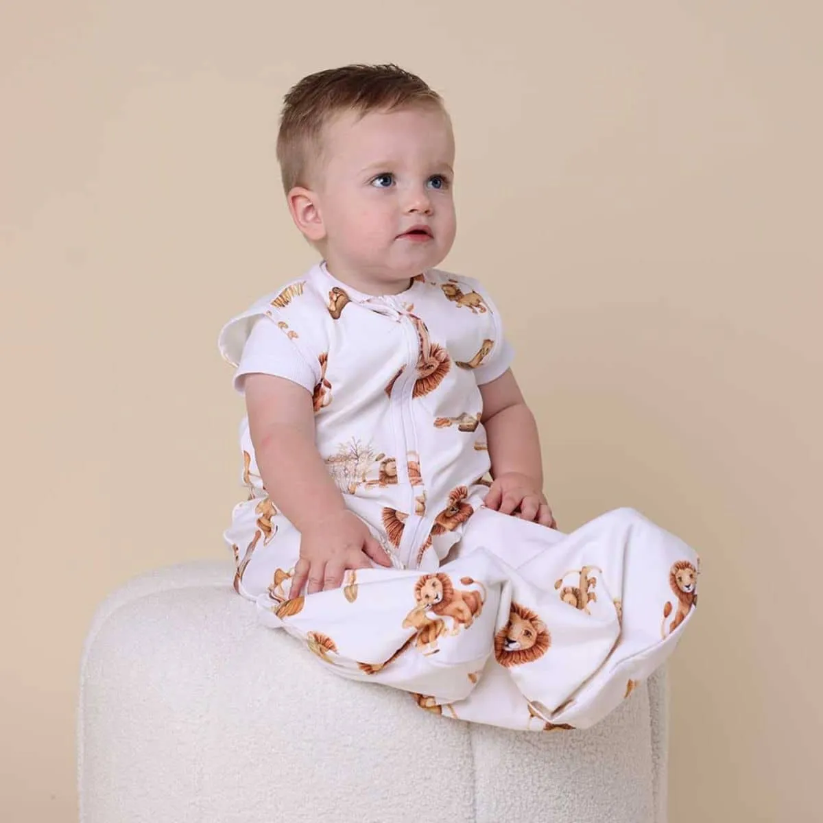 Snuggle Hunny Organic Jersey Sleeping Bag 1.0 TOG - Lion