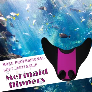 Teen mermaid swimming fins for water sports and snorkeling activities