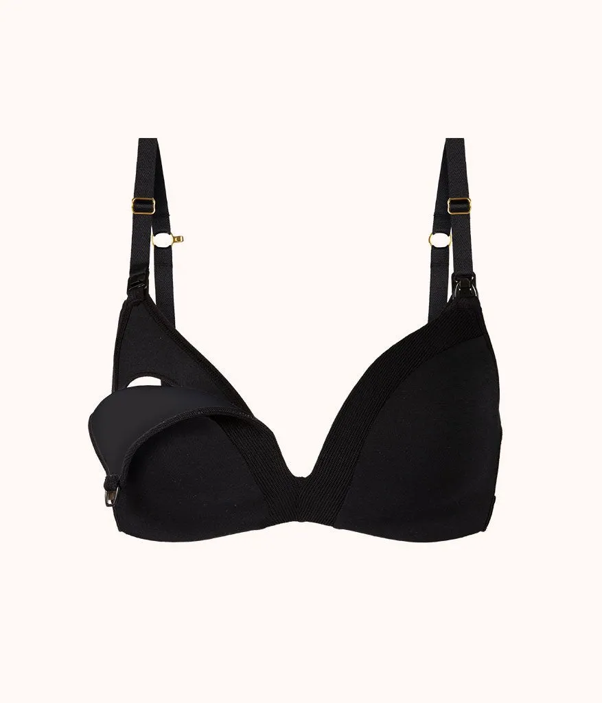 The No-Wire Maternity Bra: Jet Black