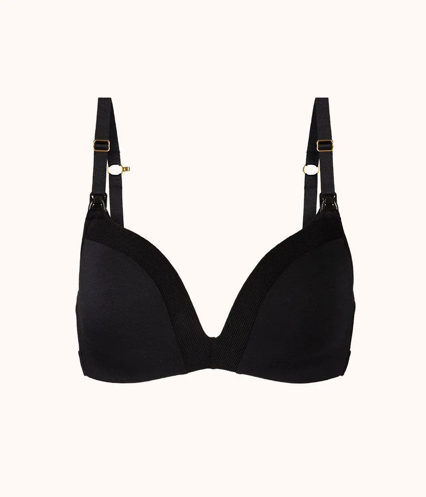 The No-Wire Maternity Bra: Jet Black