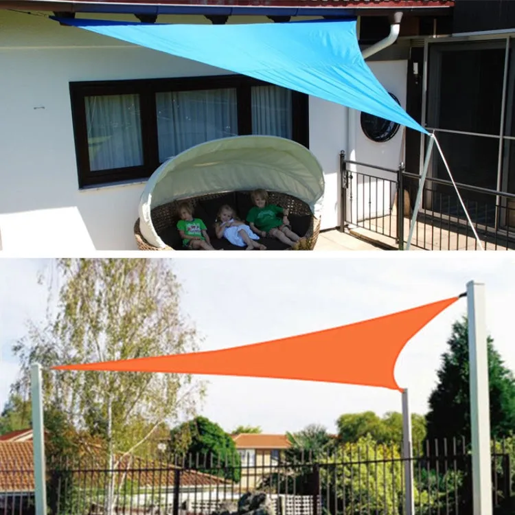 Triangle Outdoor Garden Sunshade Sail Waterproof Anti-UV Canopy, Size: 2m x 2m x 2m(Lake Blue)