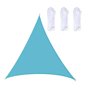 Triangle Outdoor Garden Sunshade Sail Waterproof Anti-UV Canopy, Size: 2m x 2m x 2m(Lake Blue)