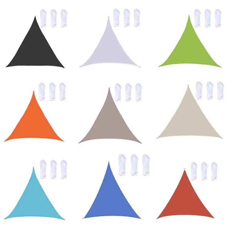 Triangle Outdoor Garden Sunshade Sail Waterproof Anti-UV Canopy, Size: 2m x 2m x 2m(Lake Blue)