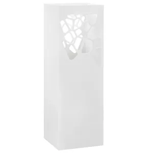 Umbrella Stand Stones Steel White