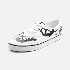 Unisex B/W H2OratZ Wake Life Canvas Shoes Fashion Low Cut Loafer Sneakers