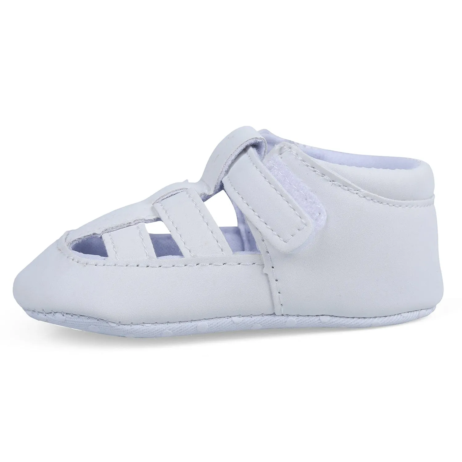 Velcro Hook-Loop Premium Anti-Slip Sandal Booties - White