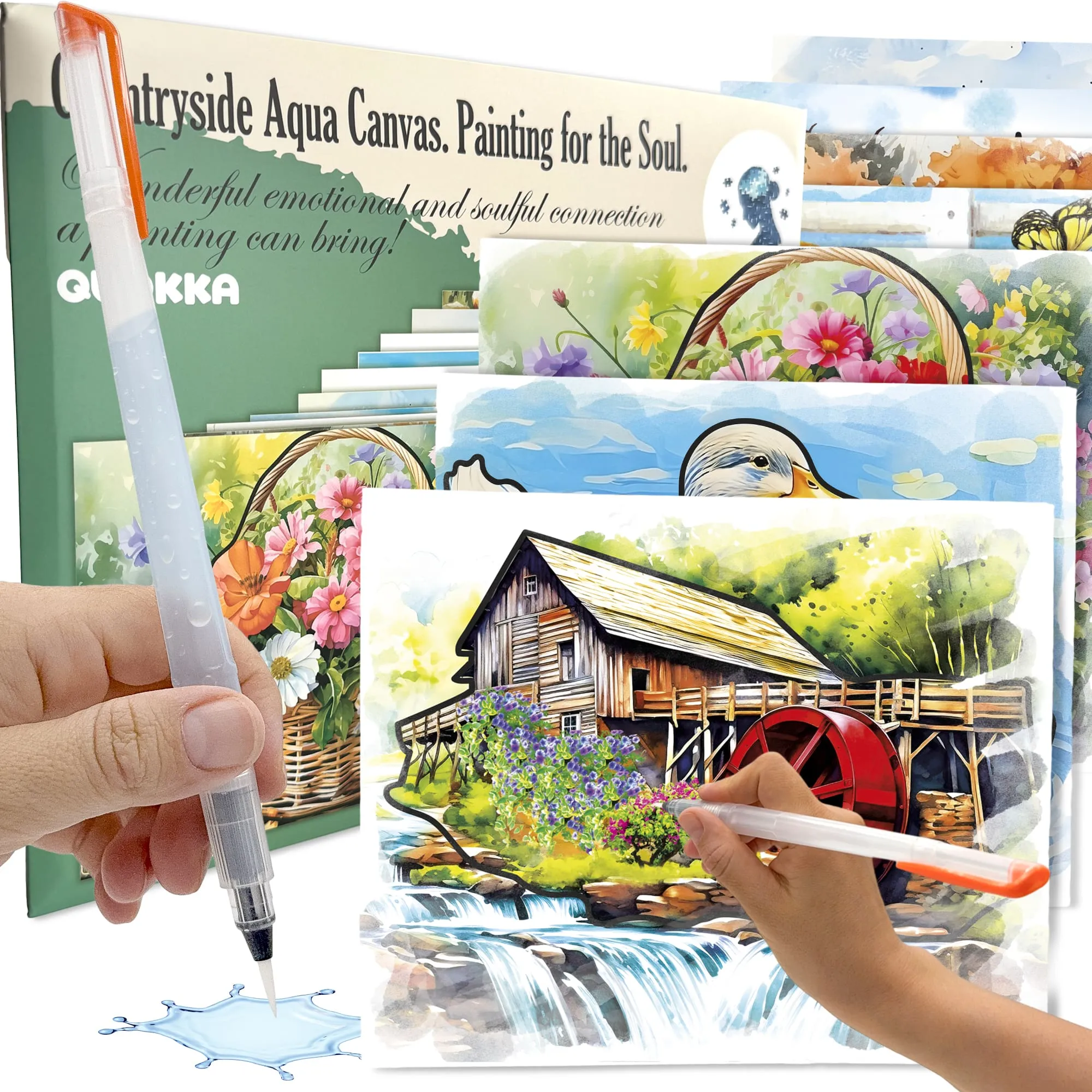 Water Painting Dementia Activities for Seniors | Farm Memories