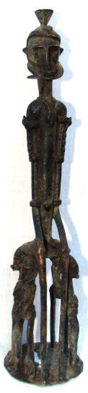 West African Bronze Seated Male