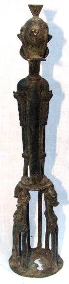 West African Bronze Seated Male