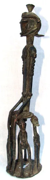 West African Bronze Seated Male