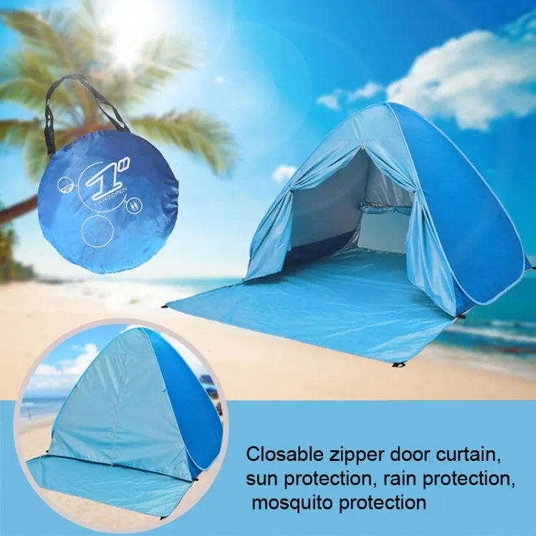 With Curtain Automatic Instant Pop Up Tent Potable Beach Tent, Size:  200x165x130cm(Pink)