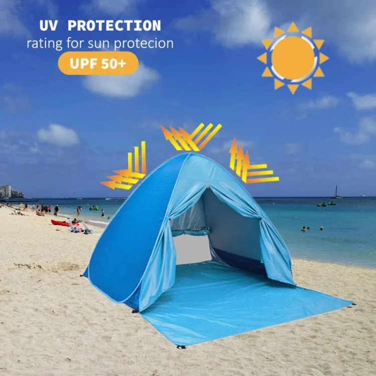 With Curtain Automatic Instant Pop Up Tent Potable Beach Tent, Size:  200x165x130cm(Pink)