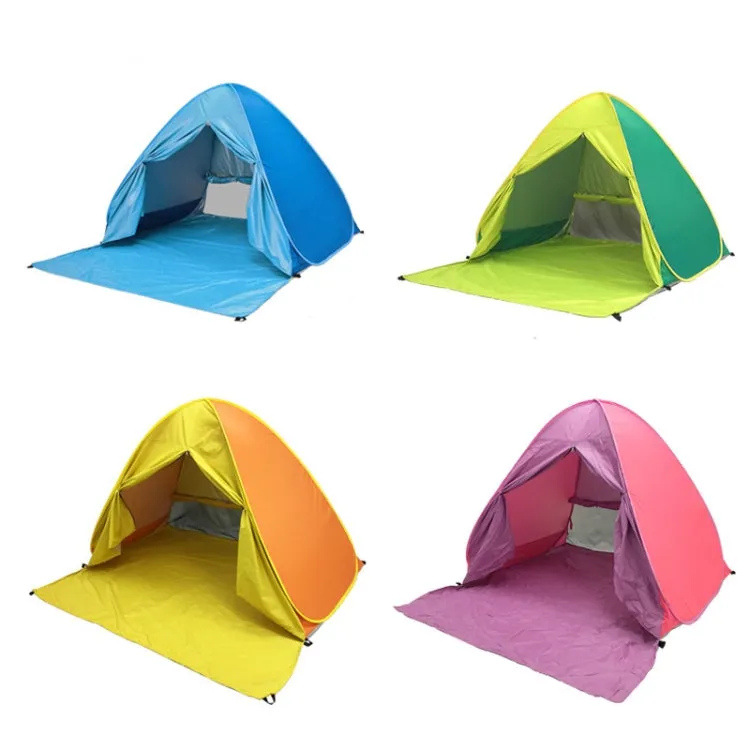 With Curtain Automatic Instant Pop Up Tent Potable Beach Tent, Size:  200x165x130cm(Pink)