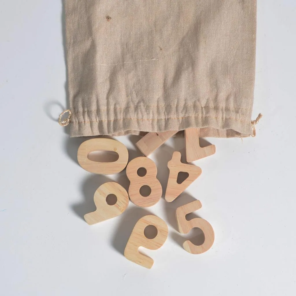 Wood Numbers 0-9