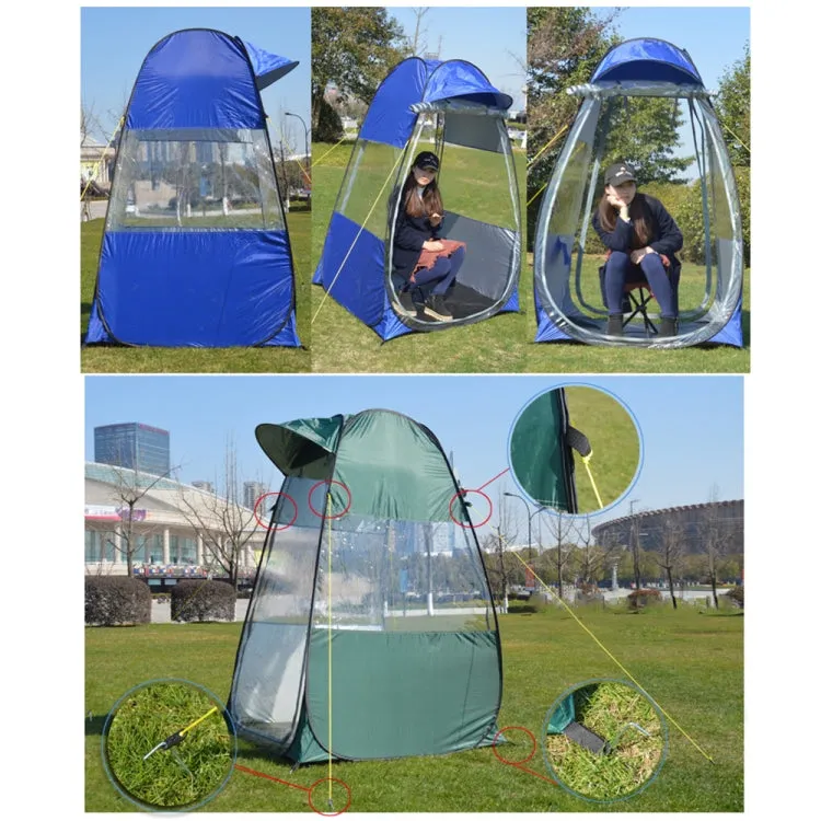 ZL8801 Single Foldable Outdoor Fishing Rainproof Sunshade Tent with Double-doors(Blue)