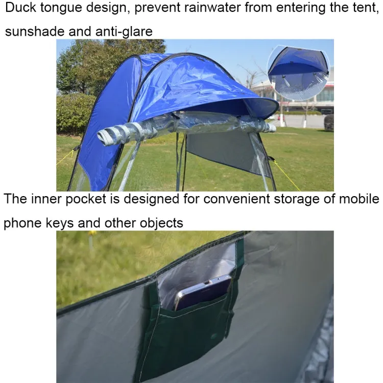 ZL8801 Single Foldable Outdoor Fishing Rainproof Sunshade Tent with Double-doors(Blue)